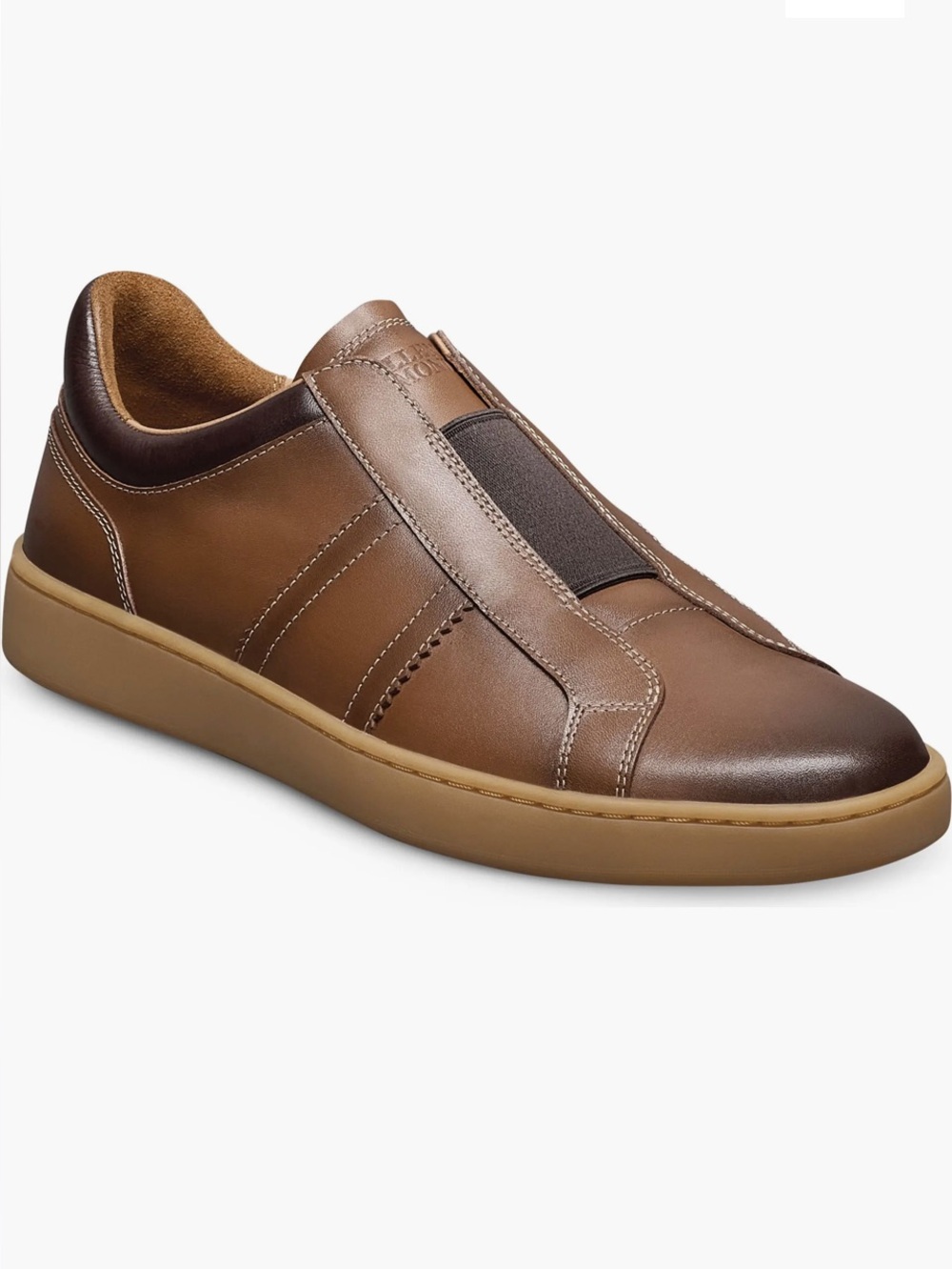 NWOB Allen Edmonds Lafayette Slip-on Sneaker 9.5 D Brown Quiet Luxury